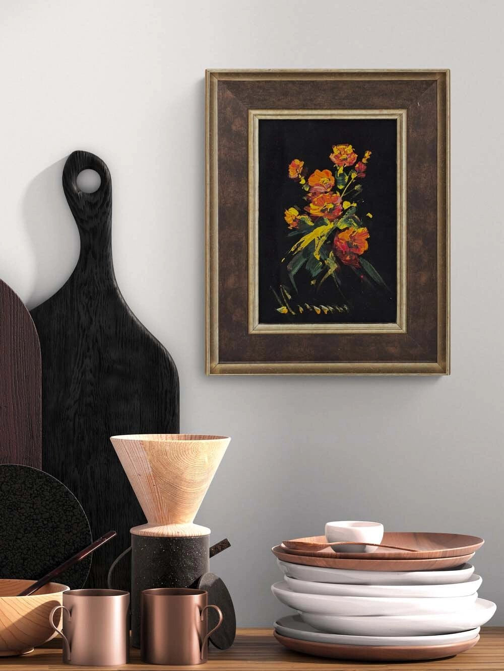 Sessiz Alevler Yağlı Boya Tablosu