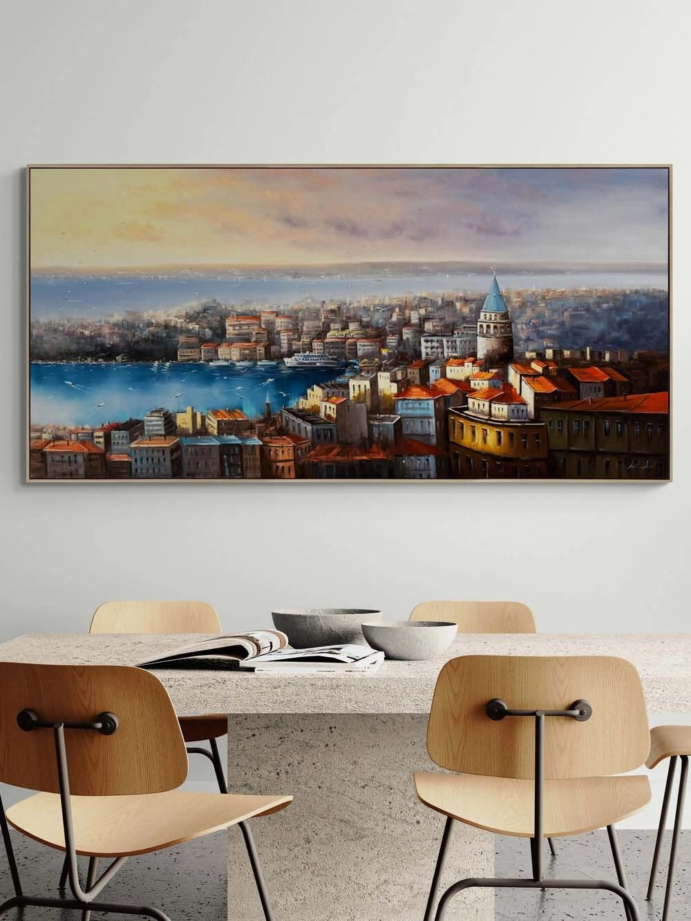 Sessiz Haliç Yağlı Boya Tablosu