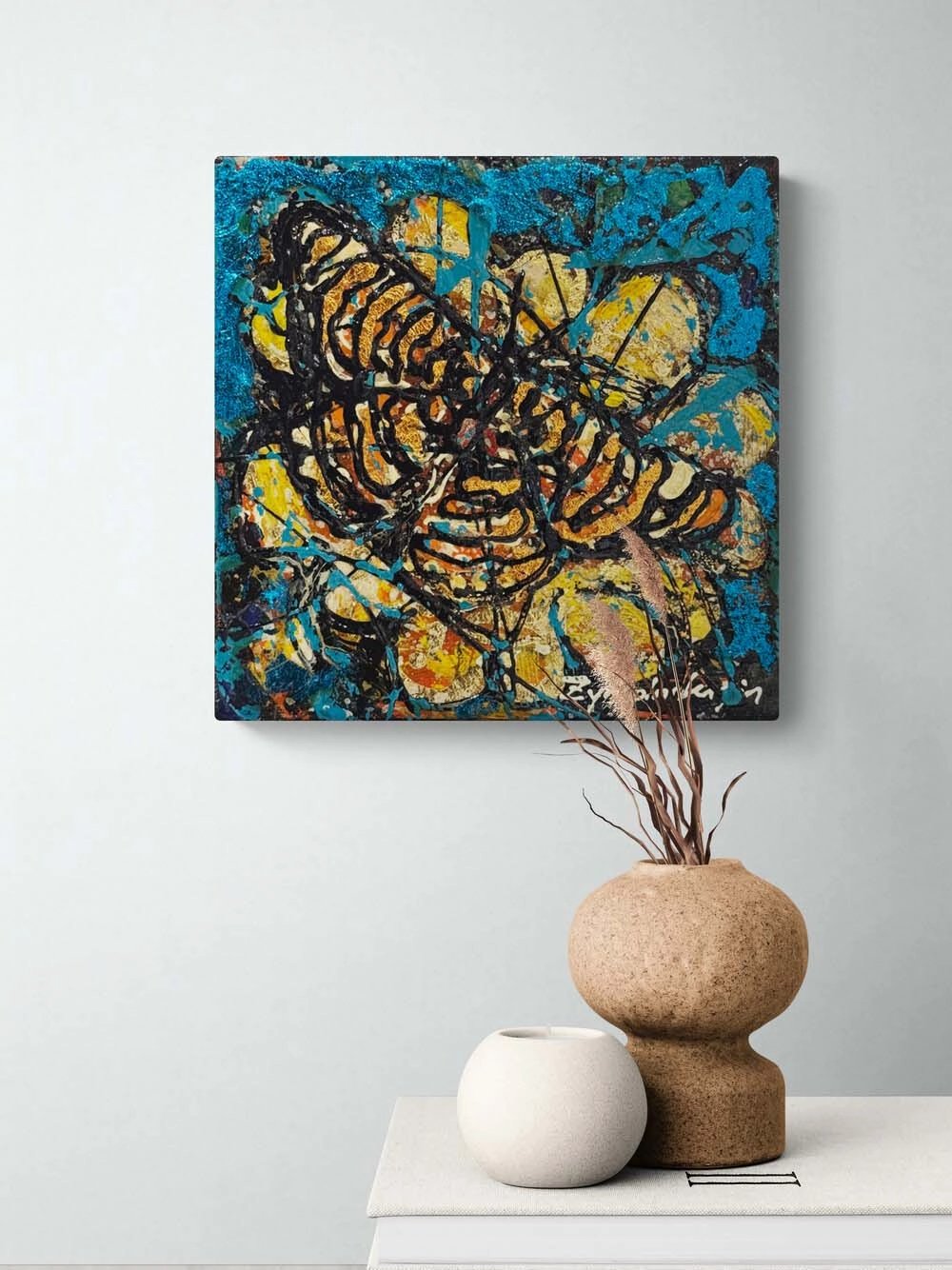 Sessiz Kelebek Yağlı Boya Tablosu