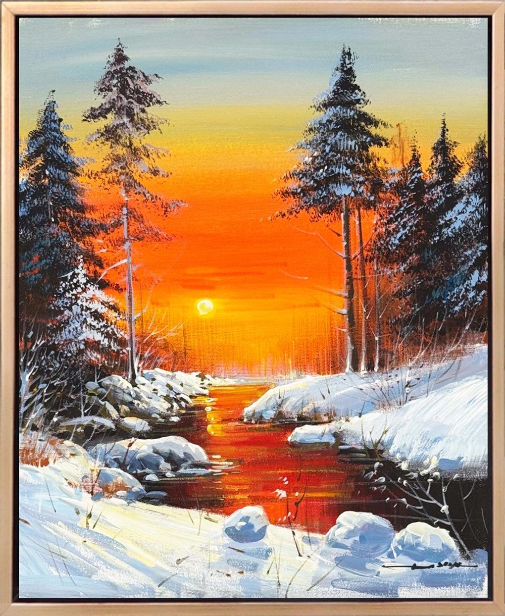 Sessiz Kış Yağlı Boya Tablosu