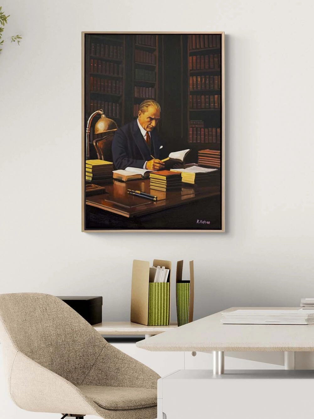 Sessiz Liderlik Yağlı Boya Tablosu