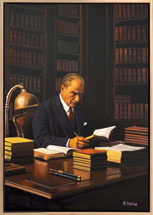 Sessiz Liderlik Yağlı Boya Tablosu