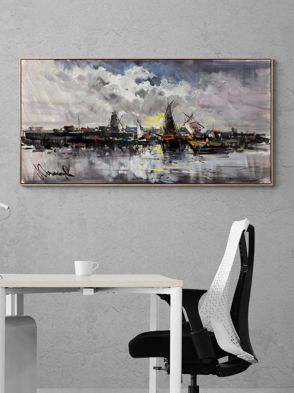 Sessiz Liman Yağlı Boya Tablosu