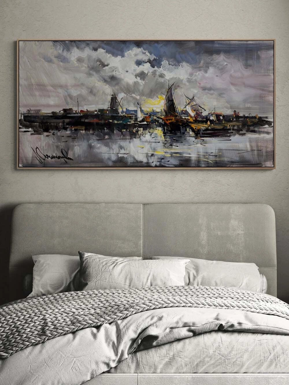 Sessiz Liman Yağlı Boya Tablosu