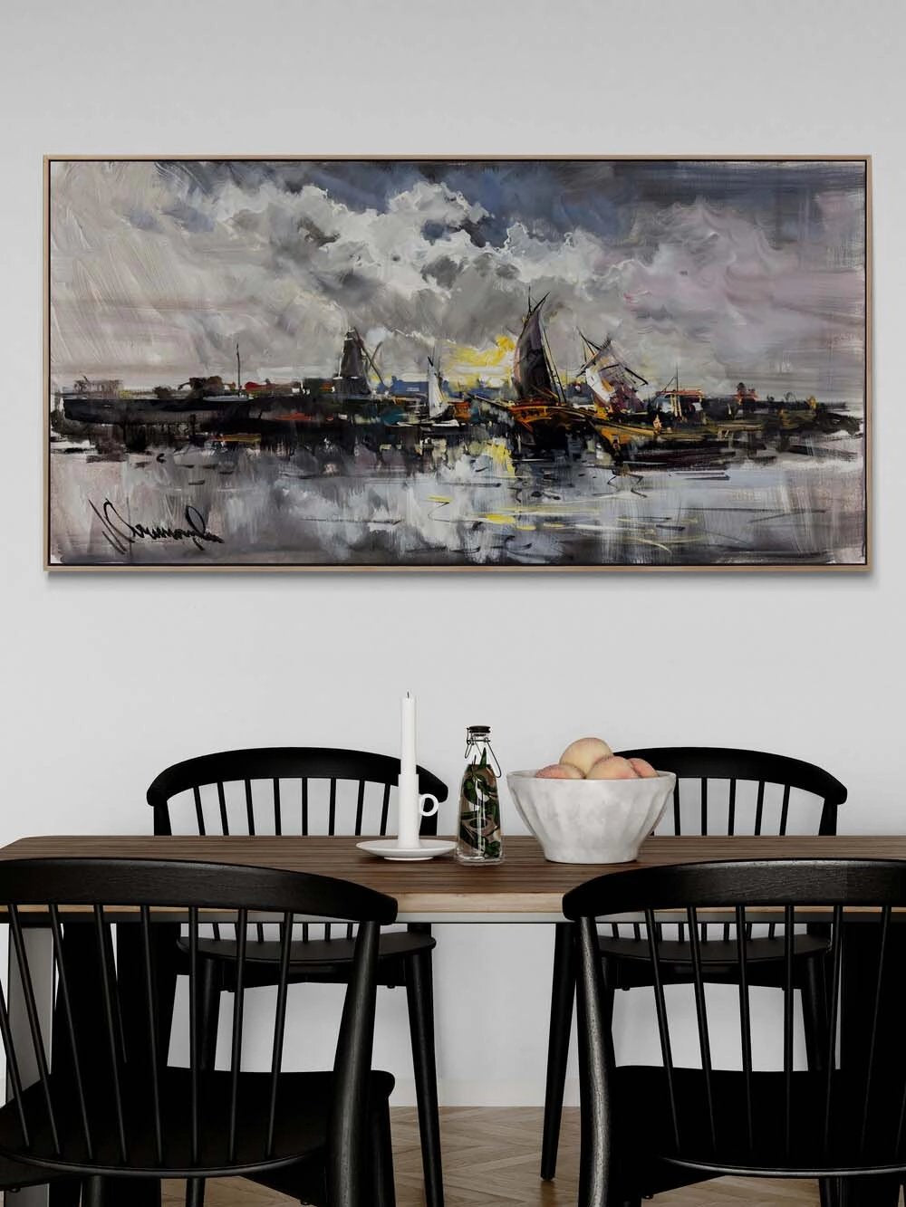 Sessiz Liman Yağlı Boya Tablosu