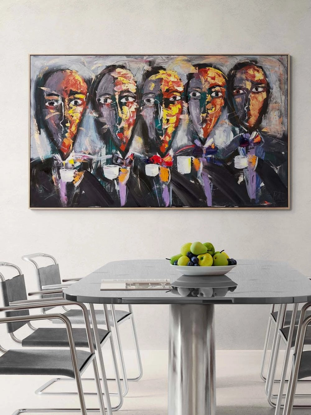 Sessiz Orkestra Yağlı Boya Tablosu