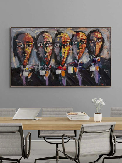 Sessiz Orkestra Yağlı Boya Tablosu