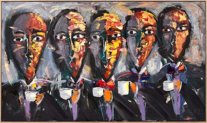 Sessiz Orkestra Yağlı Boya Tablosu