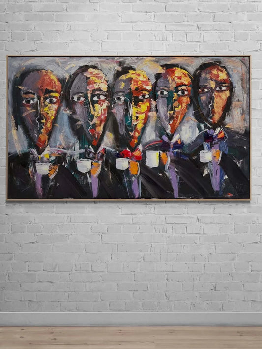 Sessiz Orkestra Yağlı Boya Tablosu