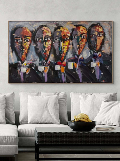 Sessiz Orkestra Yağlı Boya Tablosu