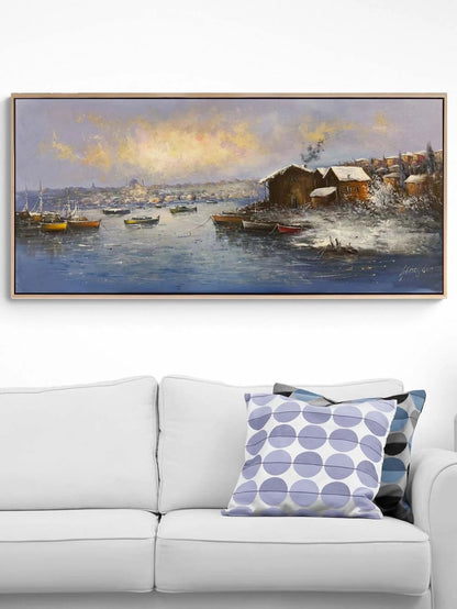 Sessiz Sular İstanbul Yağlı Boya Tablosu