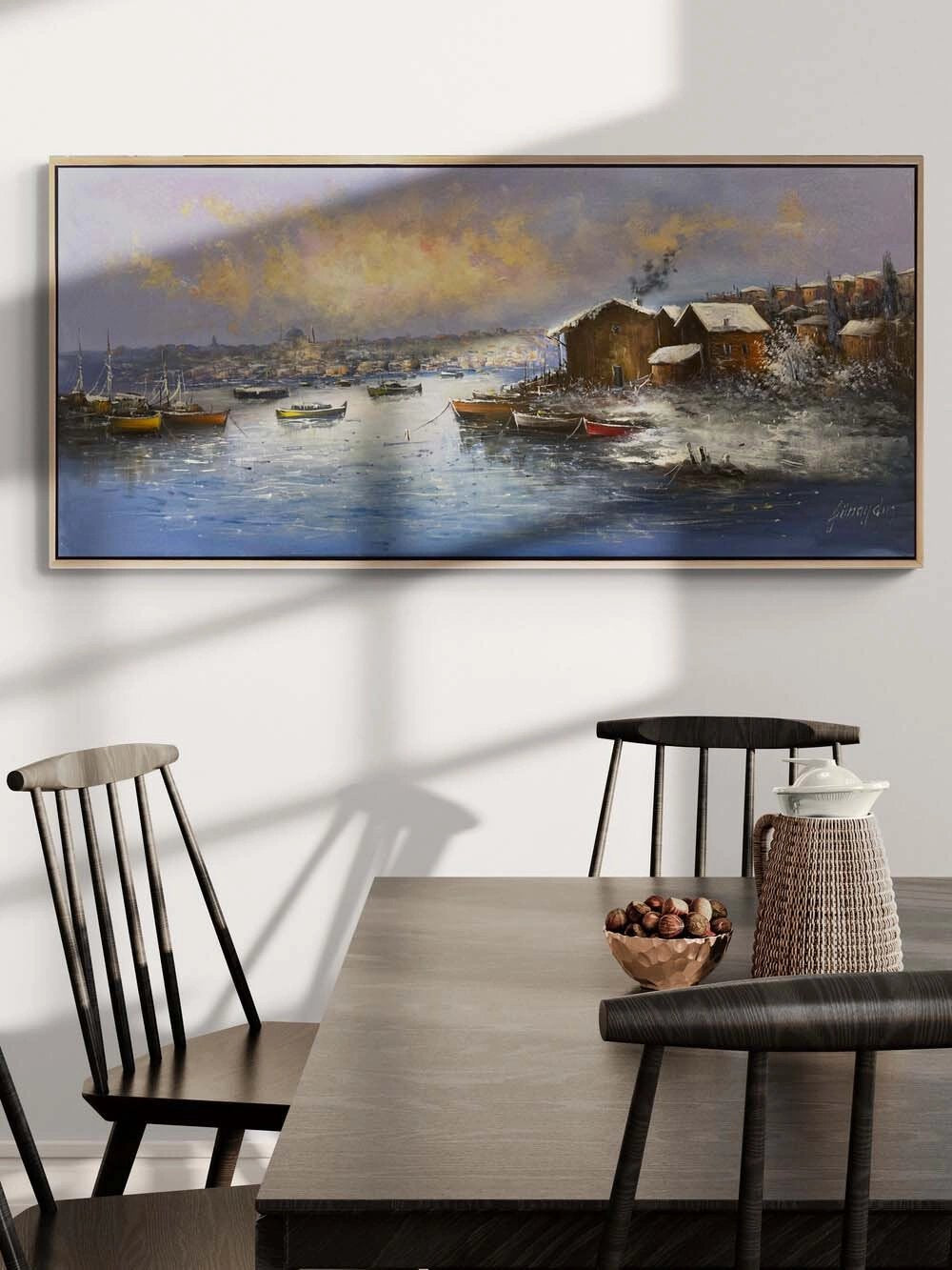 Sessiz Sular İstanbul Yağlı Boya Tablosu