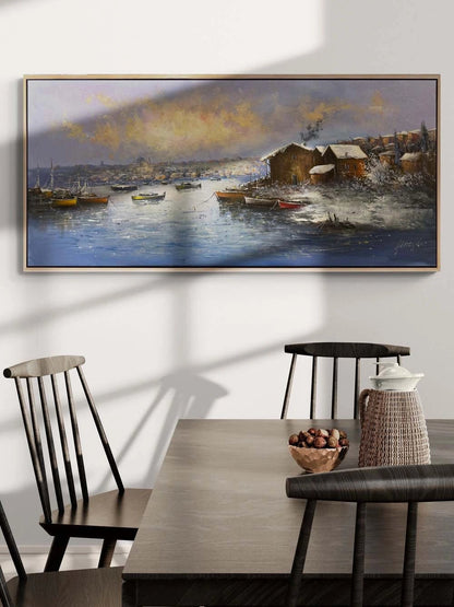 Sessiz Sular İstanbul Yağlı Boya Tablosu