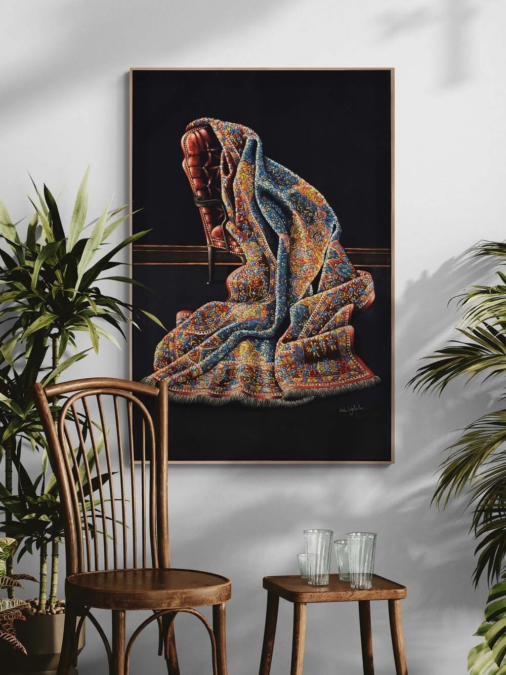 Sessizliğin Üzerine Serilen Yağlı Boya Tablosu