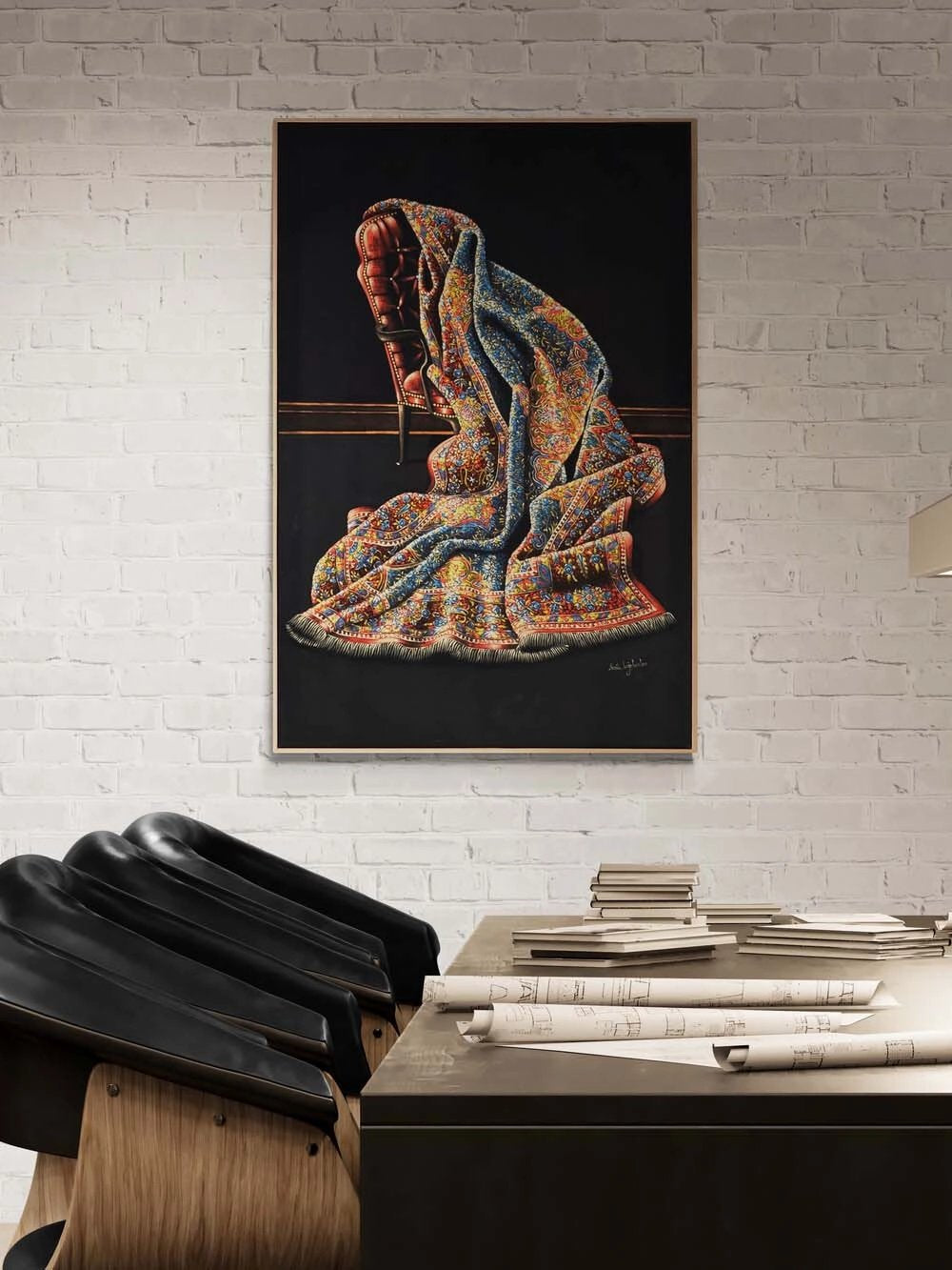 Sessizliğin Üzerine Serilen Yağlı Boya Tablosu