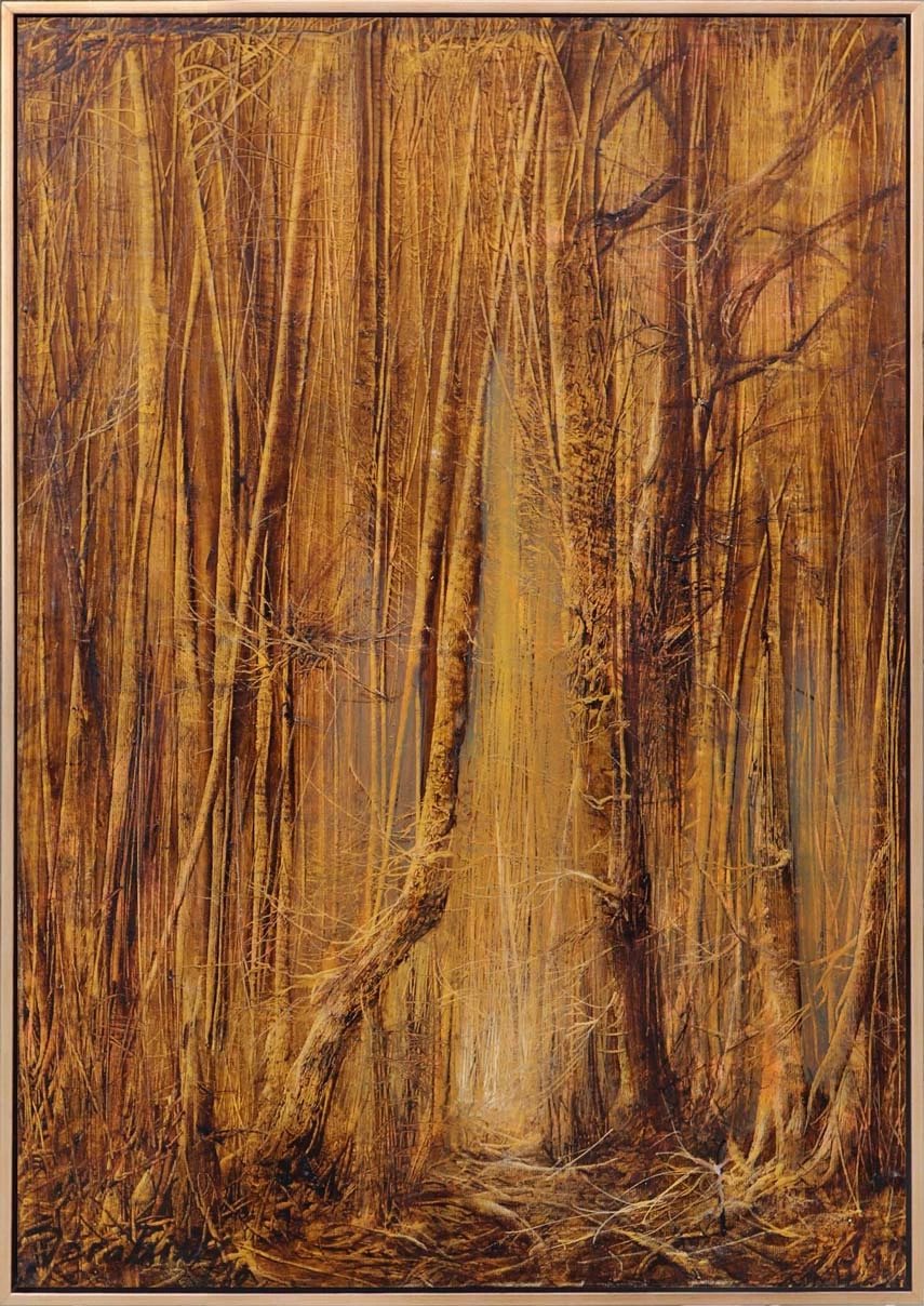 Sonbaharın Yorgun Dansı Yağlı Boya Tablosu