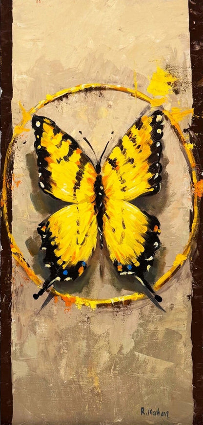 Sonsuzluk Kelebeği Yağlı Boya Tablosu