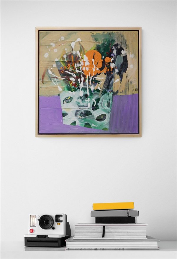 Çiçeklerin Gizemi Yağlı Boya Tablosu