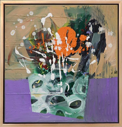 Çiçeklerin Gizemi Yağlı Boya Tablosu