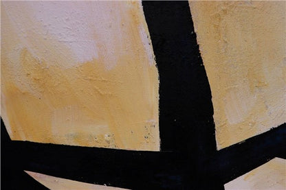 Soyut Çizgiler Yağlı Boya Tablosu