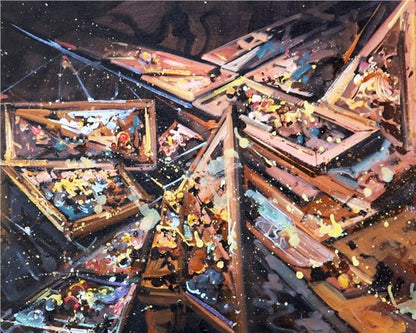 Zamanın İzleri Yağlı Boya Tablosu