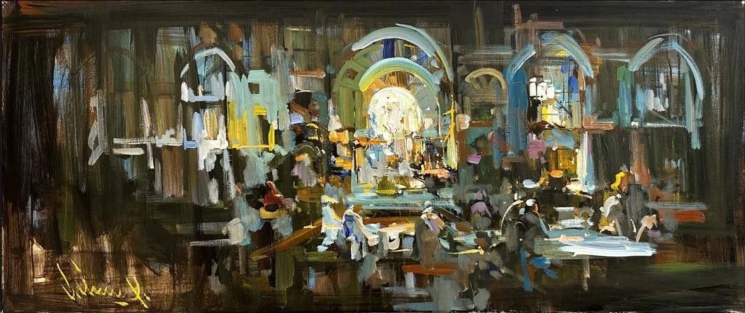 Soyut Düşlerin Peşinde Yağlı Boya Tablosu