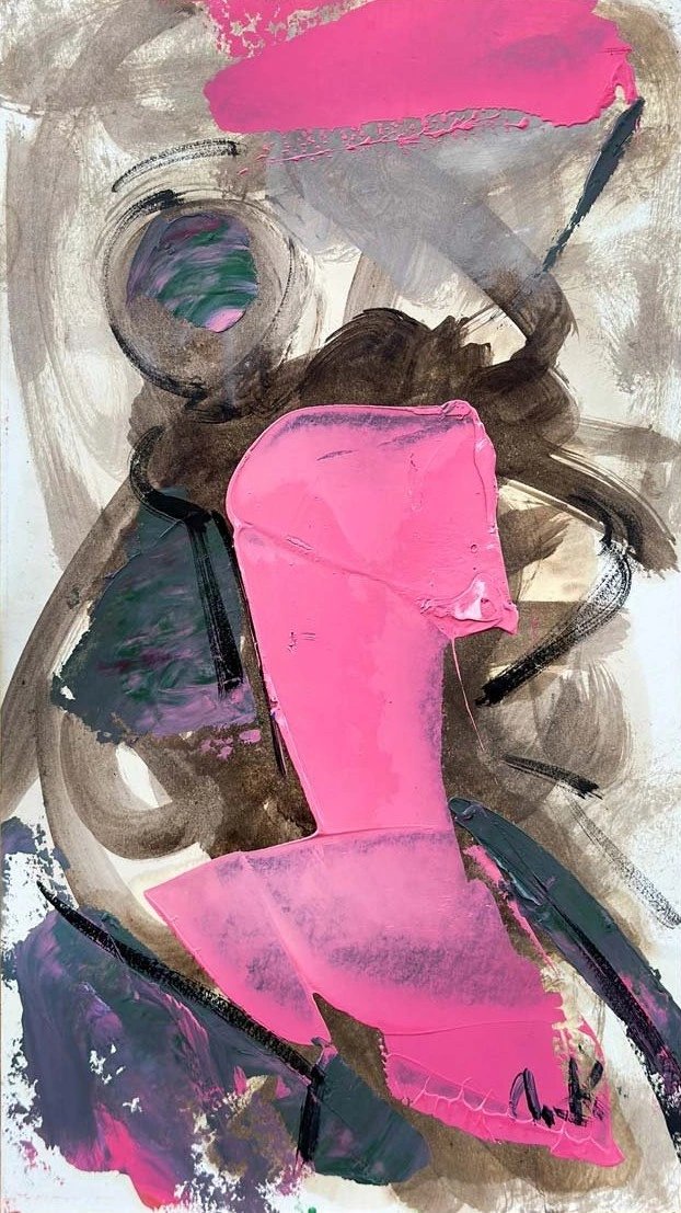 Soyut Hüzün Yağlı Boya Tablosu