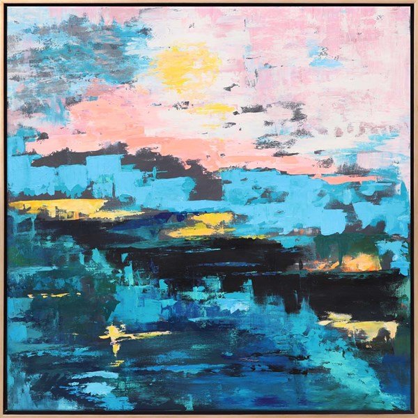 Soyut Kompozisyon Yağlı Boya Tablosu