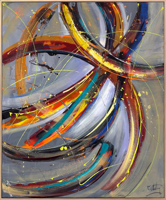 Soyut Sanatın Derinliği Yağlı Boya Tablosu