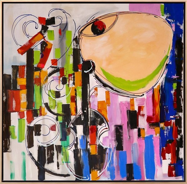 Gizemli Bakış Yağlı Boya Tablosu