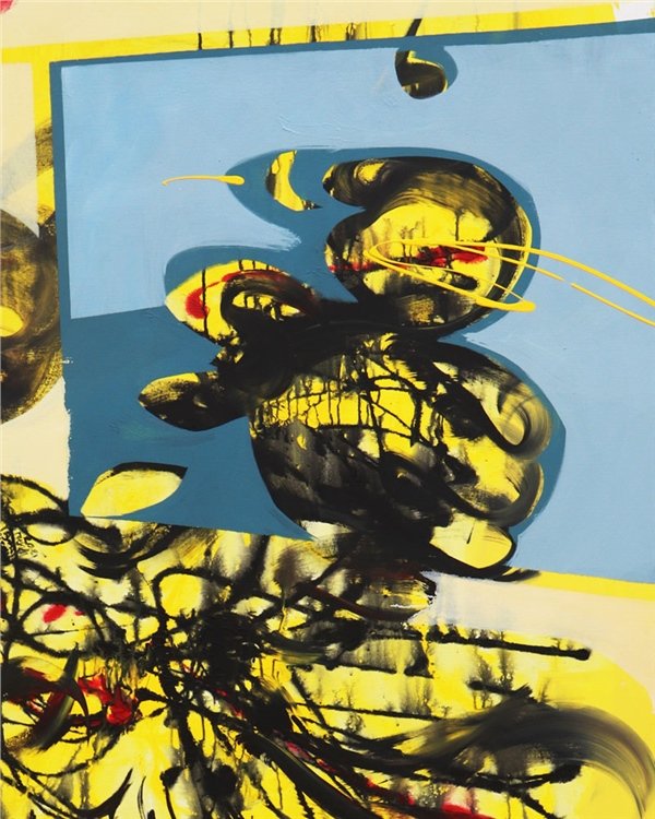 Sarının Siyah Karmaşası Yağlı Boya Tablosu