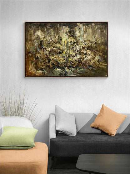 Soyut Gece Rüyası Yağlı Boya Tablosu