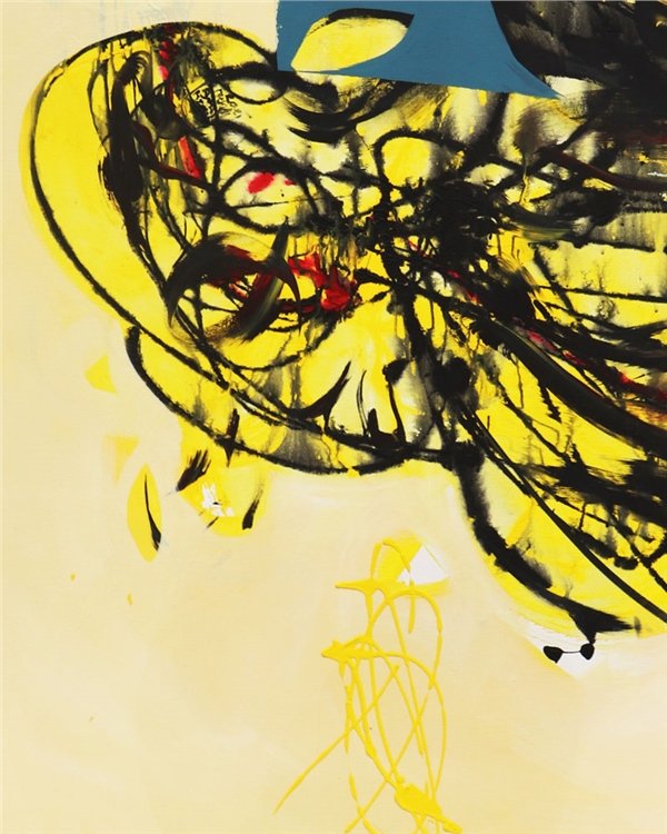 Sarının Siyah Karmaşası Yağlı Boya Tablosu