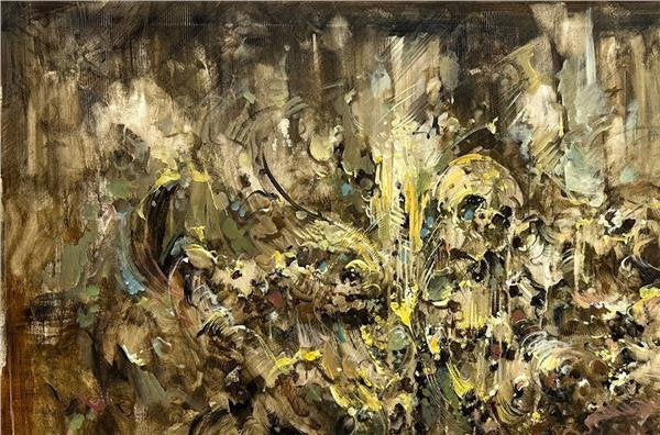 Soyut Gece Rüyası Yağlı Boya Tablosu