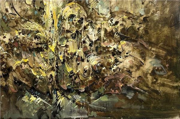 Soyut Gece Rüyası Yağlı Boya Tablosu