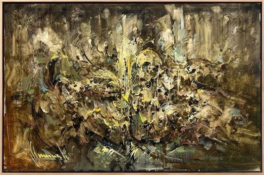 Soyut Gece Rüyası Yağlı Boya Tablosu