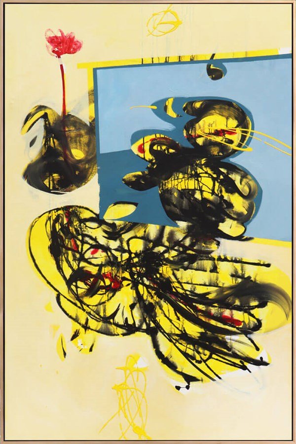 Sarının Siyah Karmaşası Yağlı Boya Tablosu