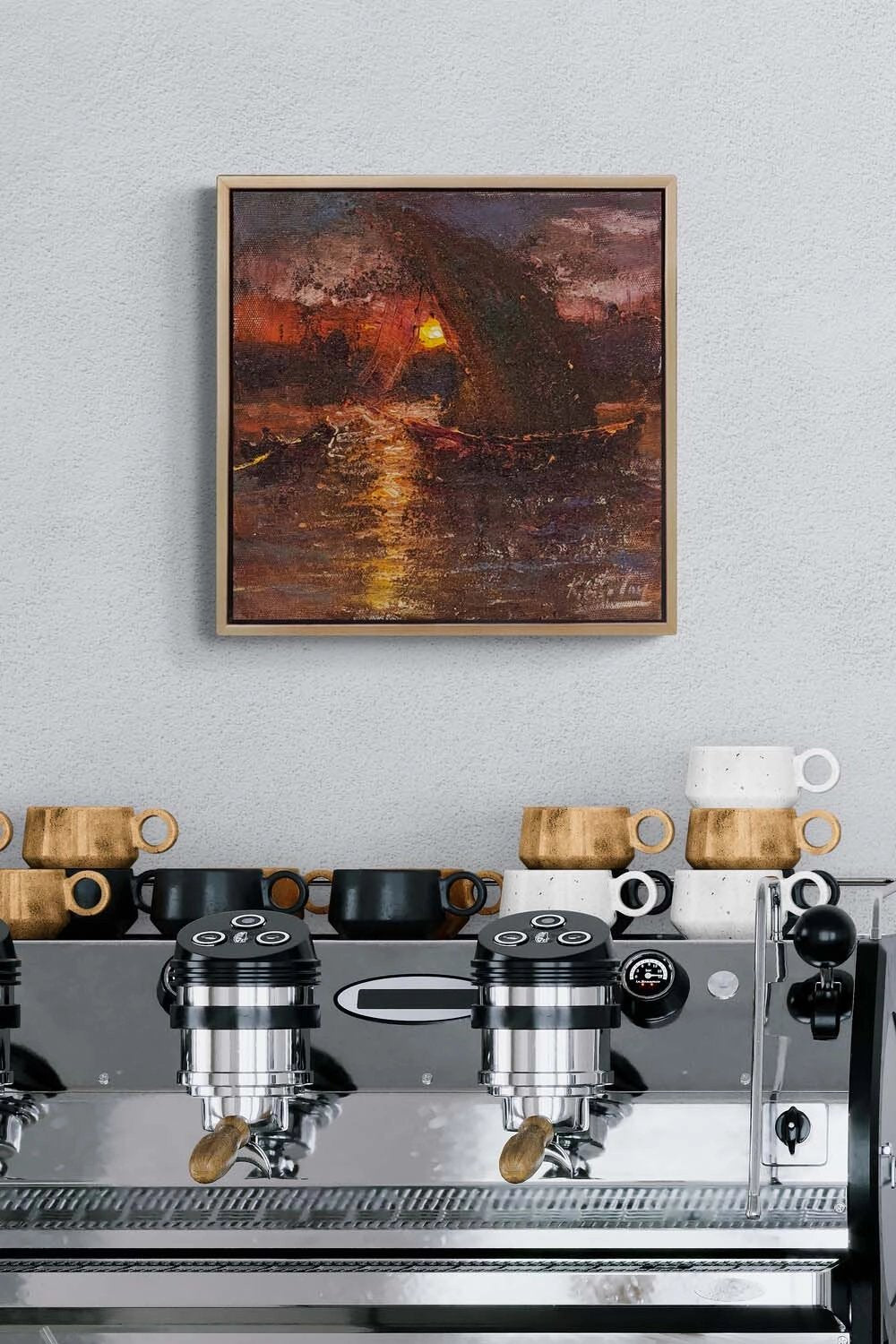 Suda Zaman Yağlı Boya Tablosu