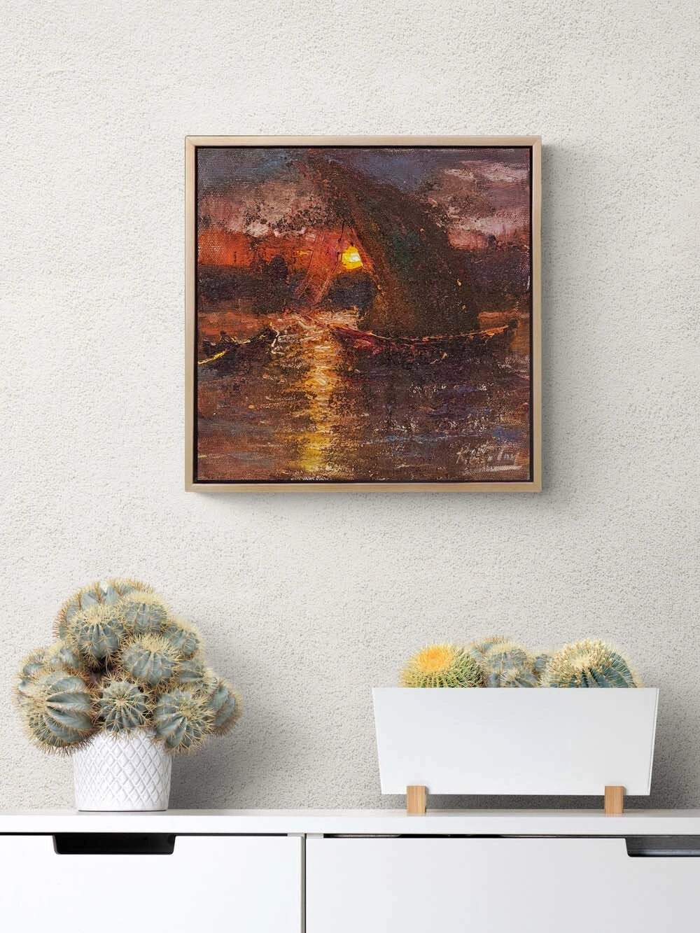 Suda Zaman Yağlı Boya Tablosu