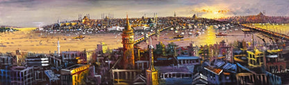 Suların Üzerinde İstanbul Yağlı Boya Tablosu