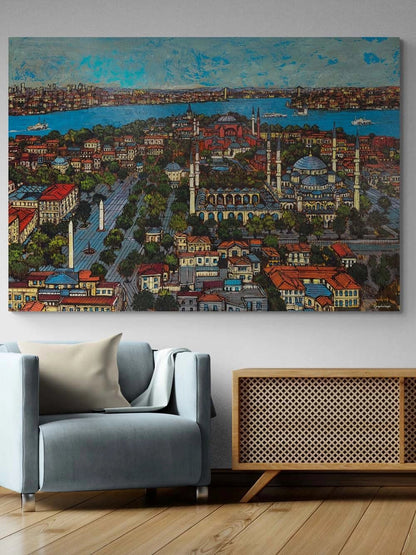 Sultan Ahmet Meydanı Yağlı Boya Tablosu