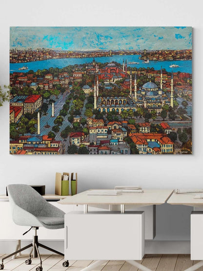 Sultan Ahmet Meydanı Yağlı Boya Tablosu