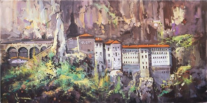 Sümela Manastırı Yağlı Boya Tablosu