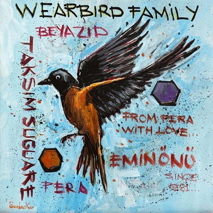 Taksim’in Kuşu Yağlı Boya Tablosu