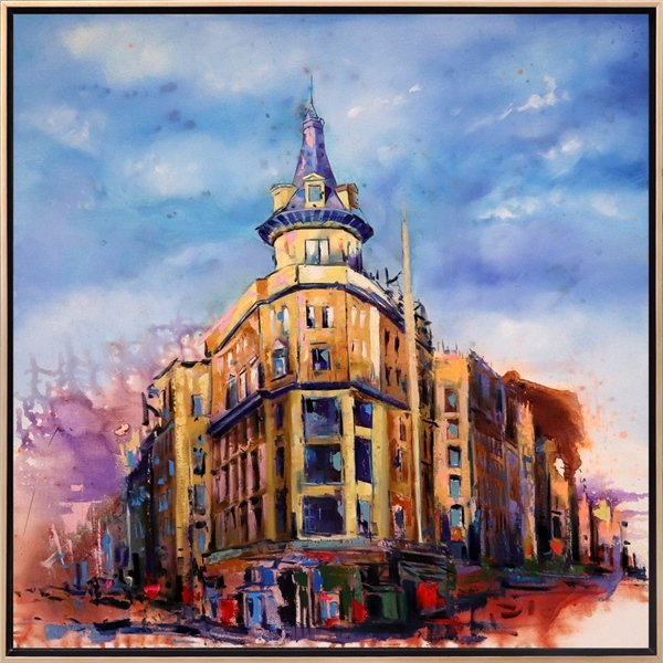 Tarihi Anıt Yapılar Yağlı Boya Tablosu