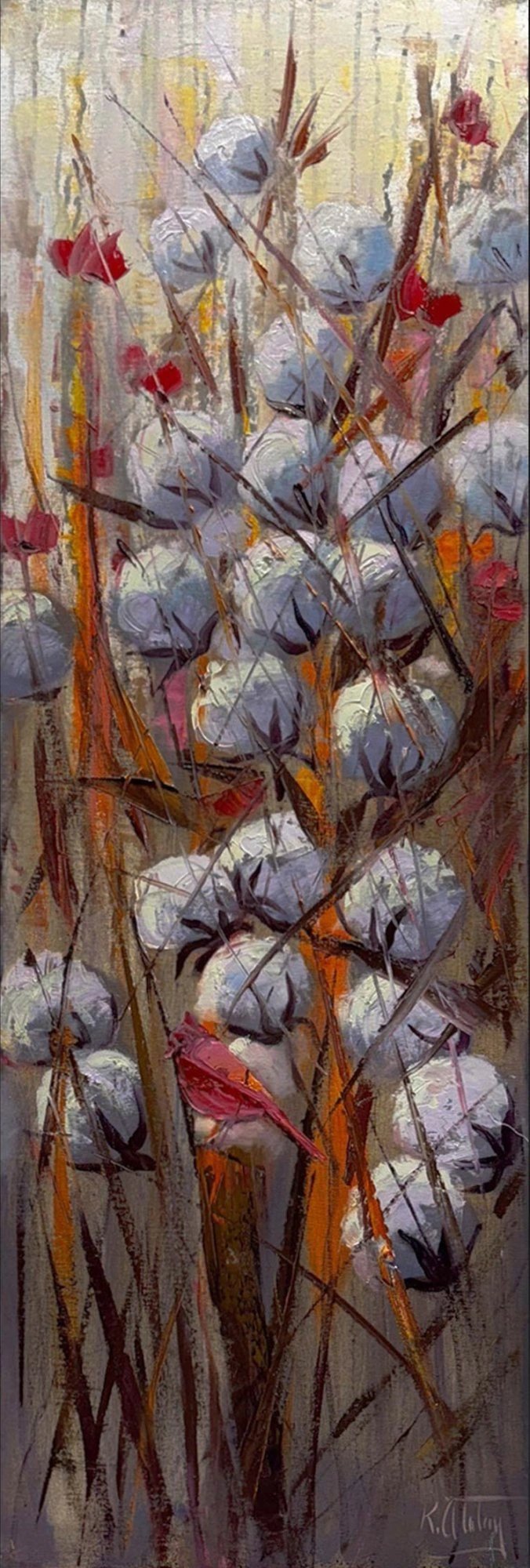 Tarlada Bir Düş Yağlı Boya Tablosu