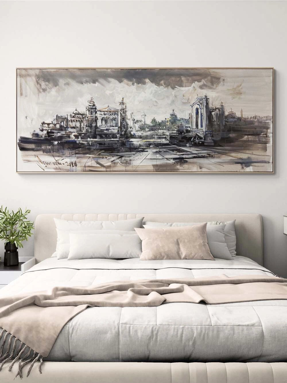 Taşta Kalan Zaman Yağlı Boya Tablosu