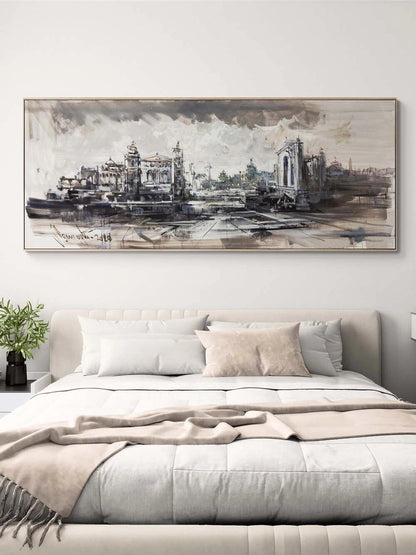 Taşta Kalan Zaman Yağlı Boya Tablosu