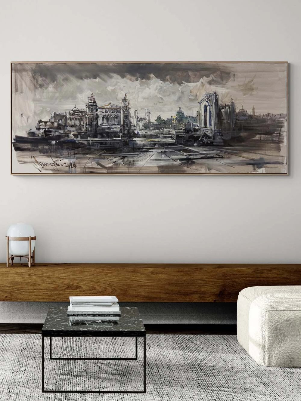 Taşta Kalan Zaman Yağlı Boya Tablosu