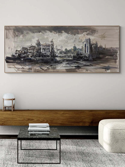 Taşta Kalan Zaman Yağlı Boya Tablosu